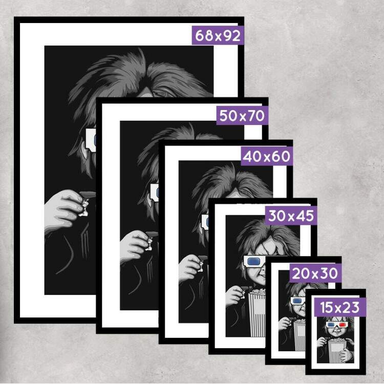Quadro Decorativo Chucky no Cinema 3D