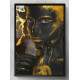 Quadro Decorativo Rosto de Mulher Abstrato Dourado