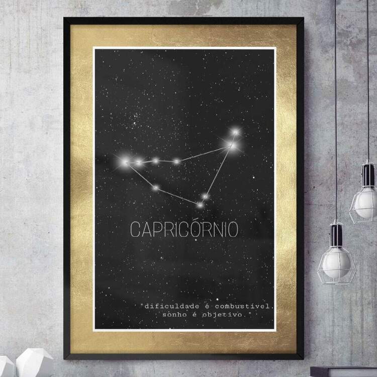 Quadro Decorativo Signo Constelao Capricrnio