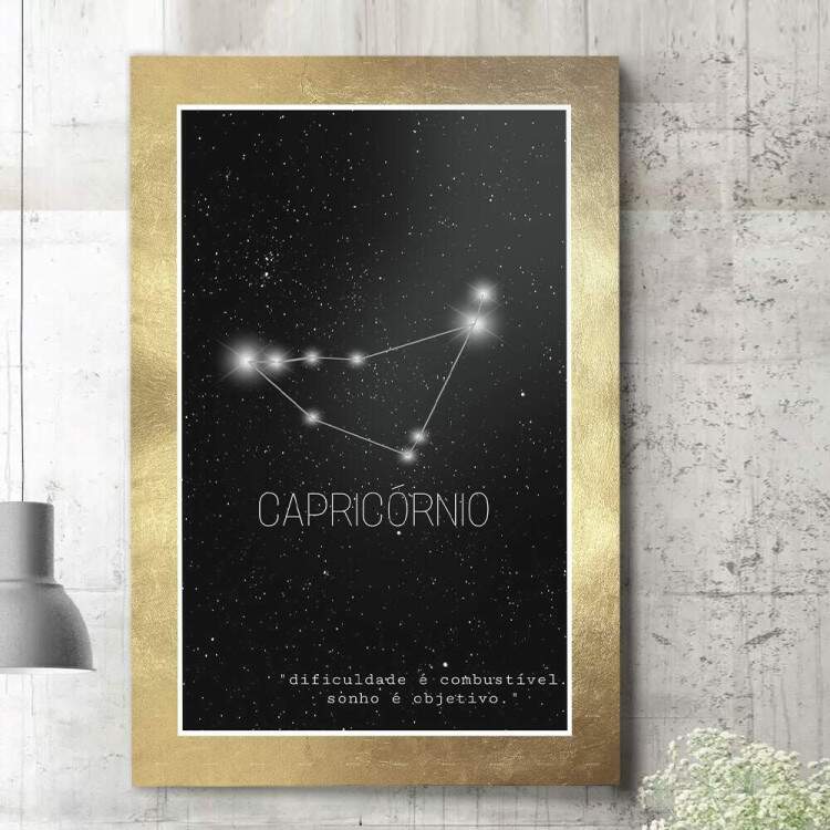 Quadro Decorativo Signo Constelao Capricrnio