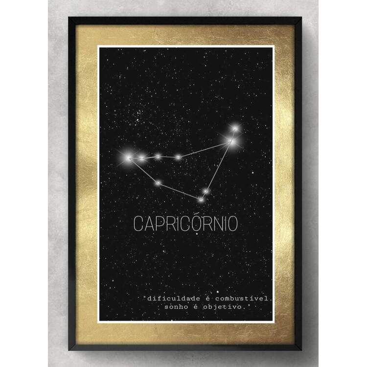 Quadro Decorativo Signo Constelao Capricrnio