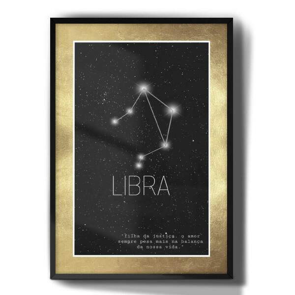 Quadro Decorativo Signo Constelao Libra