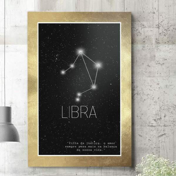 Quadro Decorativo Signo Constelao Libra