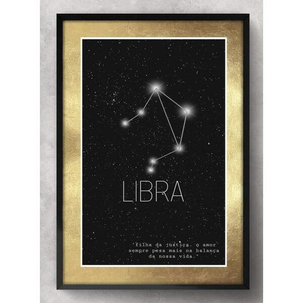 Quadro Decorativo Signo Constelao Libra