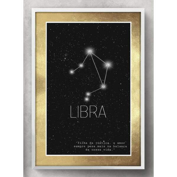 Quadro Decorativo Signo Constelao Libra