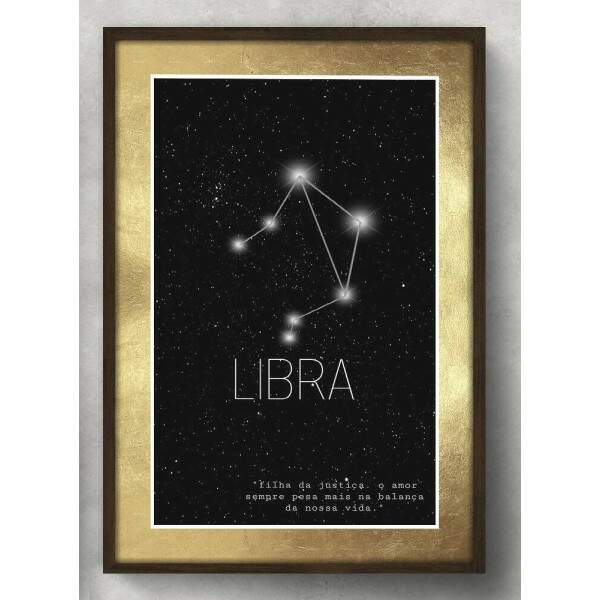 Quadro Decorativo Signo Constelao Libra