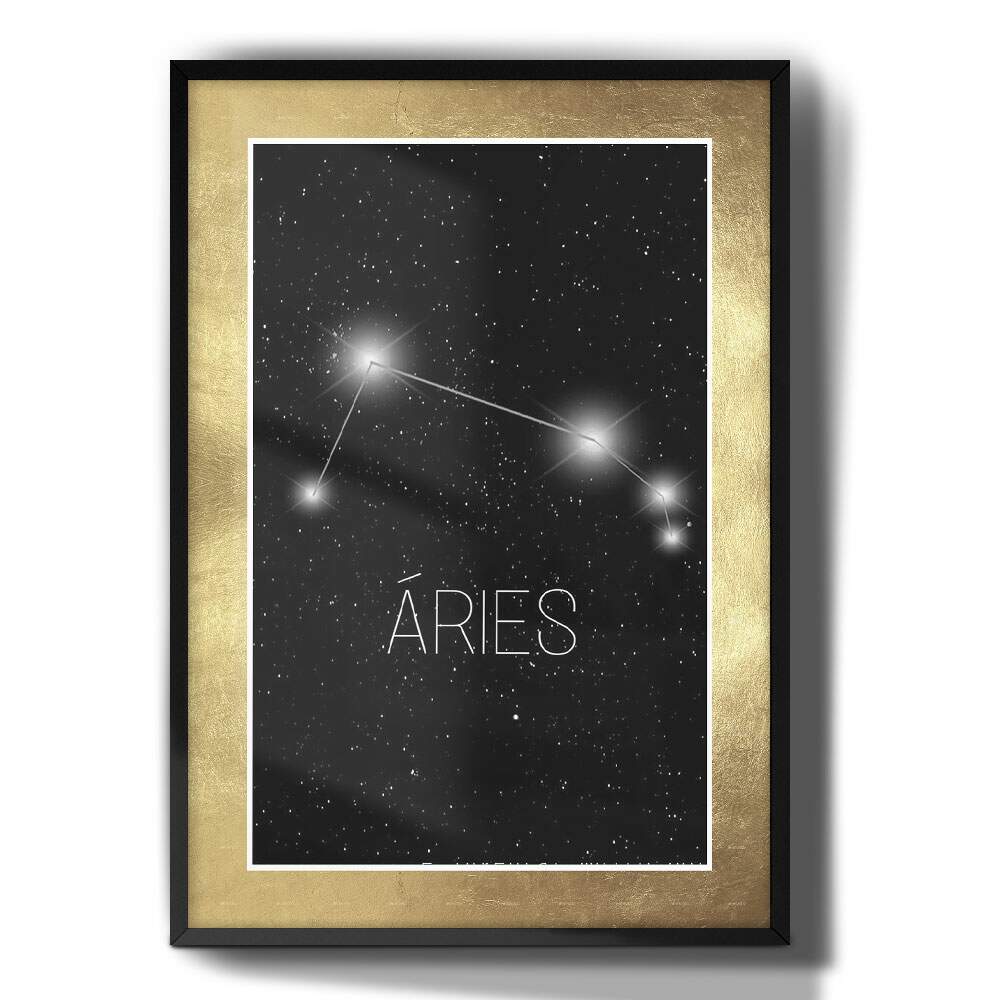 Quadro Decorativo Signo Constela��o �ries
