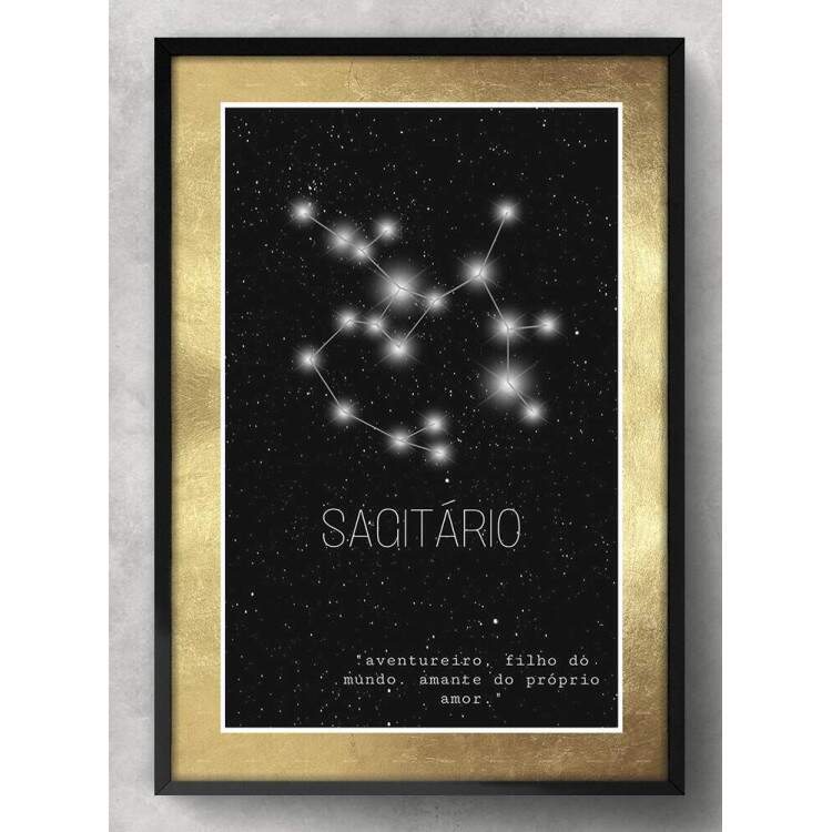 Quadro Decorativo Signo Constelao Sagitrio