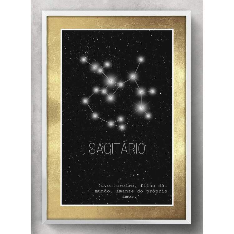 Quadro Decorativo Signo Constelao Sagitrio