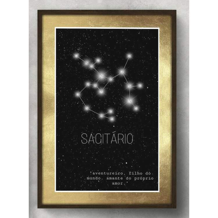 Quadro Decorativo Signo Constelao Sagitrio