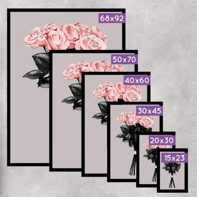 Kit 3 Quadros Decorativos Amor e F Flores Rosas