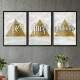Kit 3 Quadros Decorativos F� Amor e Gratid�o 07