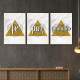 Kit 3 Quadros Decorativos F� Amor e Gratid�o 07