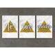 Kit 3 Quadros Decorativos F� Amor e Gratid�o 07