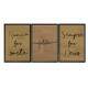 Kit 3 Quadros Decorativos Sempre foi Deus Gratid�o