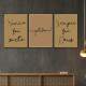Kit 3 Quadros Decorativos Sempre foi Deus Gratid�o