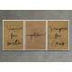 Kit 3 Quadros Decorativos Sempre foi Deus Gratid�o