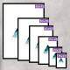 Kit 3 Quadros Decorativos Aquarela Tri�ngulos Azuis