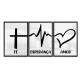 Kit 3 Quadros Decorativos F� Esperan�a e Amor 01