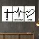 Kit 3 Quadros Decorativos F� Esperan�a e Amor 01