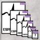 Kit 3 Quadros Decorativos F� Esperan�a e Amor 01