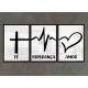 Kit 3 Quadros Decorativos F� Esperan�a e Amor 01