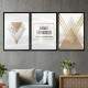 Kit 3 Quadros Decorativos Nada � t�o nosso Quanto os nossos Sonhos 02