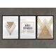 Kit 3 Quadros Decorativos Nada � t�o nosso Quanto os nossos Sonhos 02