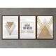 Kit 3 Quadros Decorativos Nada � t�o nosso Quanto os nossos Sonhos 02