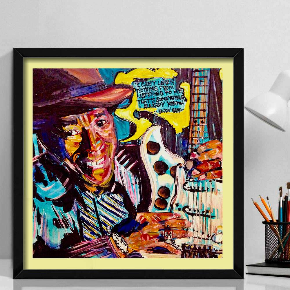 Quadro Decorativo Quadrado Buddy Guy