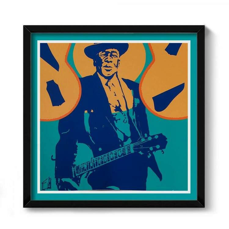 Quadro Decorativo Quadrado John Lee Hooker 02