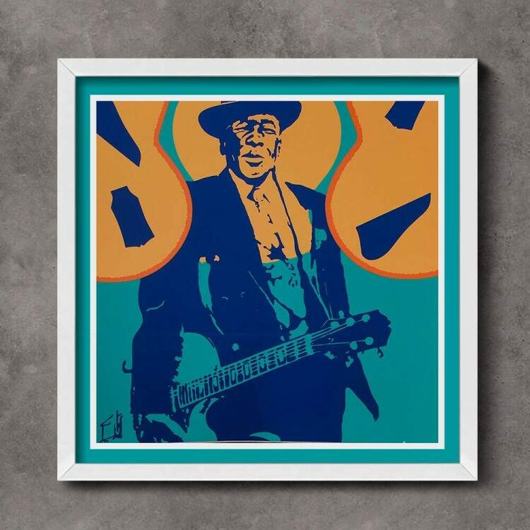 Quadro Decorativo Quadrado John Lee Hooker 02