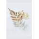 Placa Decorativa Folha e Flores Bege