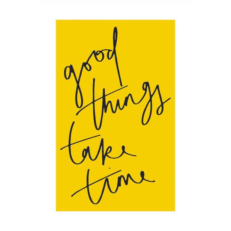 Placa Decorativa Good Things Take Time