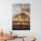 Placa Decorativa �rvore Por do Sol