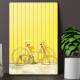 Placa Decorativa Bicicleta e Muro Amarelo