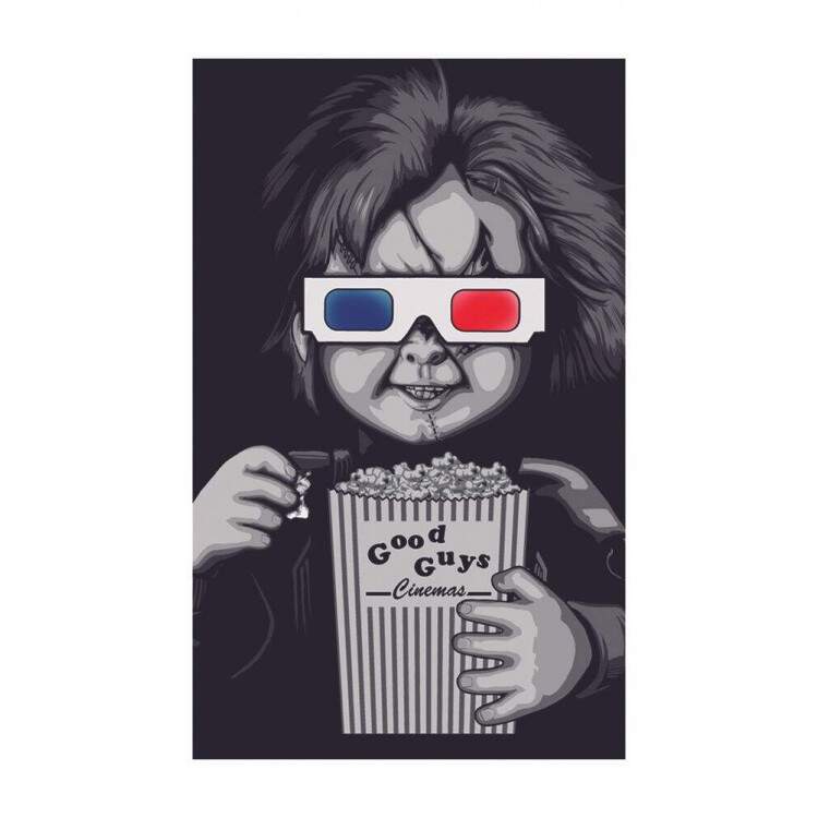 Placa Decorativa Boneco Chuck Cinema 3D