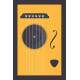 Placa Decorativa Cordas de Viol�o Amarelo