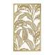 Placa Decorativa Folhas Douradas 01