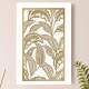Placa Decorativa Folhas Douradas 01