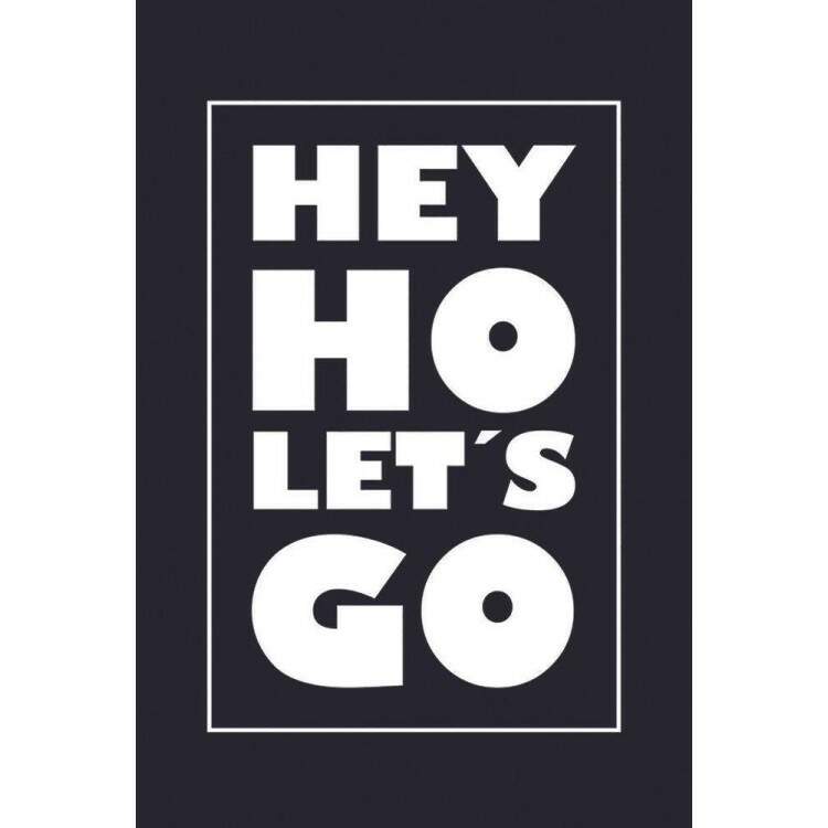 Placa Decorativa Hey Ho Let\'s Go