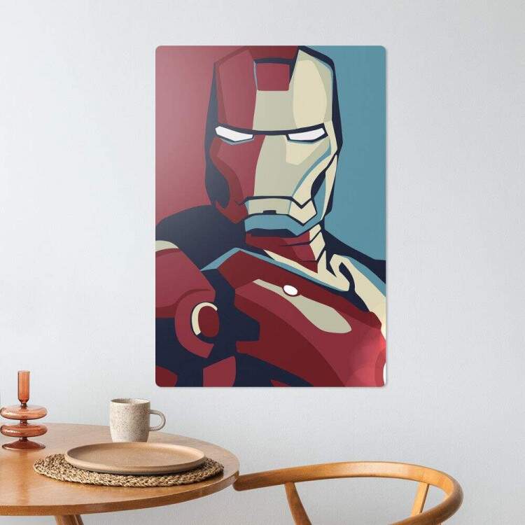 Placa Decorativa Homem de Ferro Pop Art