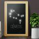 Placa Decorativa Signo Constela��o G�meos