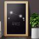 Placa Decorativa Signo Constela��o �ries