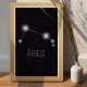 Placa Decorativa Signo Constela��o �ries