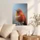 Placa Decorativa P�ssaro Laranja