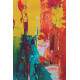 Placa Decorativa Pintura Abstrato Colorida 02