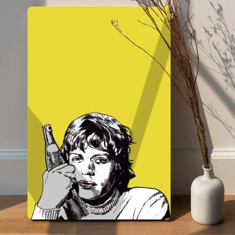 Placa Decorativa Desenho Mick Jagger The Rolling Stones