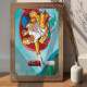 Placa Decorativa As M�os da Cria��o Simpson Duff Beer