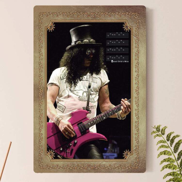 Placa Decorativa Slash Guns N Roses